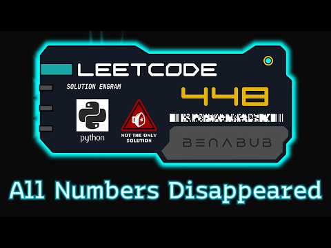 Find All Numbers Disappeared in an Array — LeetCode #448 | Python Algorithm Visualization