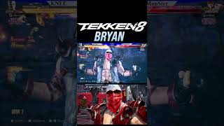 Tekken 8 😱 Knee Bryan Ultra Hardest Jet Upper Combo 😱 #shorts #bryan