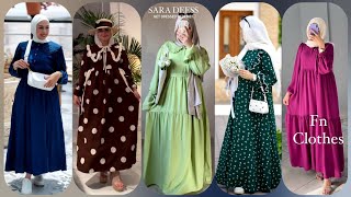 فساتين العيد 2024 💚🦋✨️اجدد واشيك موديلات حجابات  صيفية للبنات موضة 2024💙✨ new dress 2024