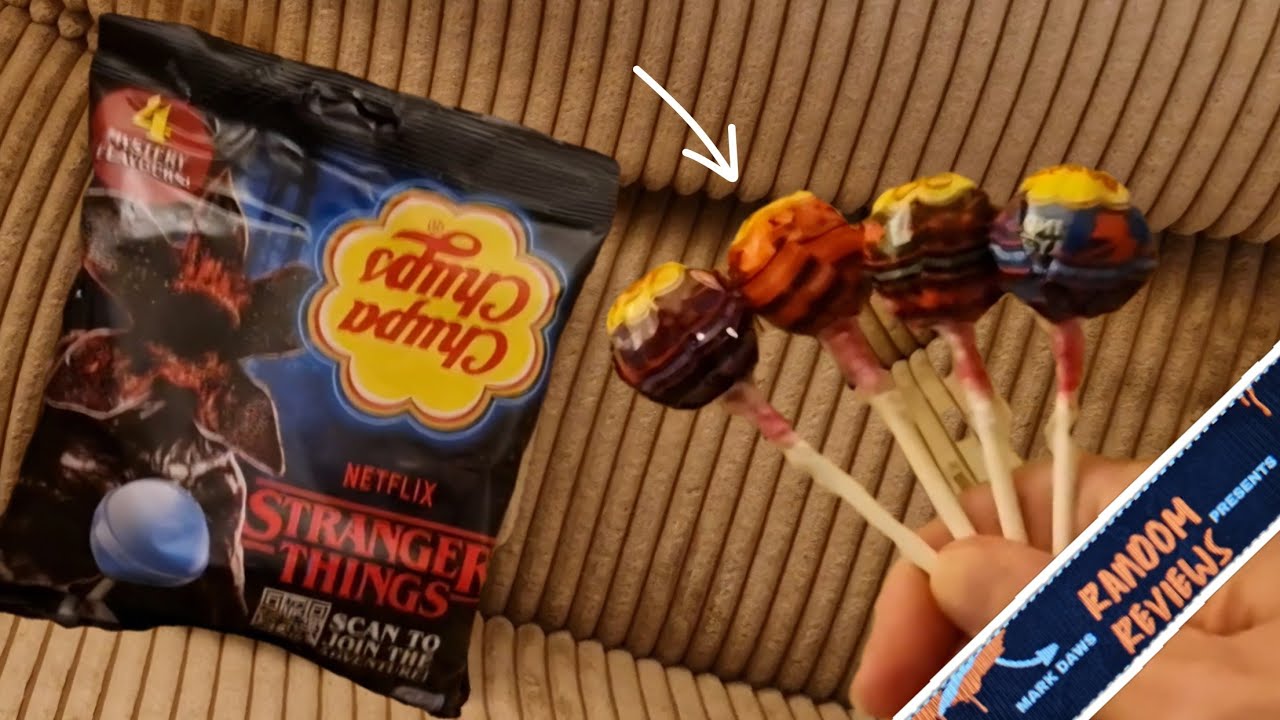 Chupa Chups Upside Down Stranger Things Mystery Flavours 2 of 4 - Random Reviews 
