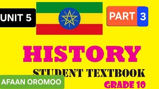HISTORY GRADE 10 UNIT 5 PART 3 AFAAN OROMOO  Profile
