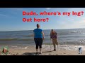 Amputee takes a MILE hike on crutches in the SAND! [ONE LEG!!]