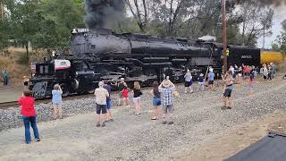 U.P. 4-8-8-4 Big Boy chugs through Auburn, CA.
