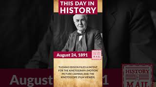 Edison Patents Kinetograph - August 24, 1891