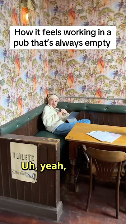 Working in an empty pub #bartender #comedy #hospitality #bar #work #alcohol #funny