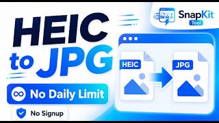 HEIC to JPG Online Converter – Free & No Daily Limit