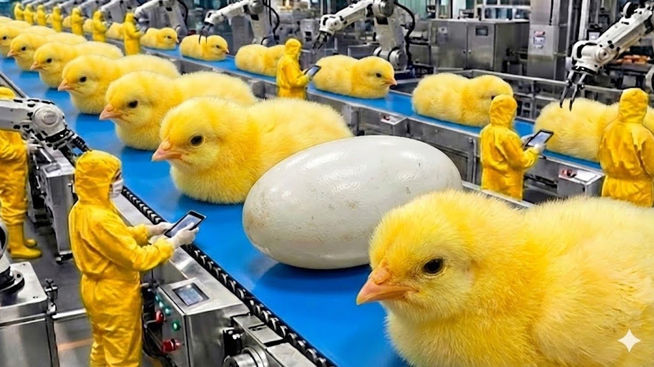 Chicken Mega Factory: Chicken Egg Incubation Technology - Broiler Raising Method & Process in USA