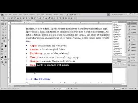 FrameMaker and Word: Use a temporary Table to sort a List