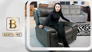 Кресло Маркезано с электрореклайнером в кратком видеообзорре от Бенцони