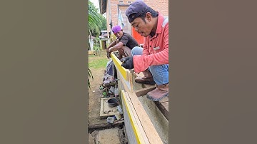 wow...ini adalah teknik yang memudahkan pekerjaan saat memasang fascia rumah..0