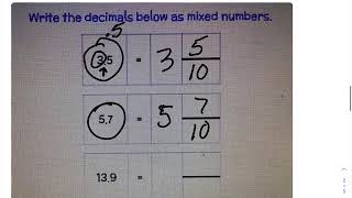 Compare Decimals Using an Area Model or Place Value Chart