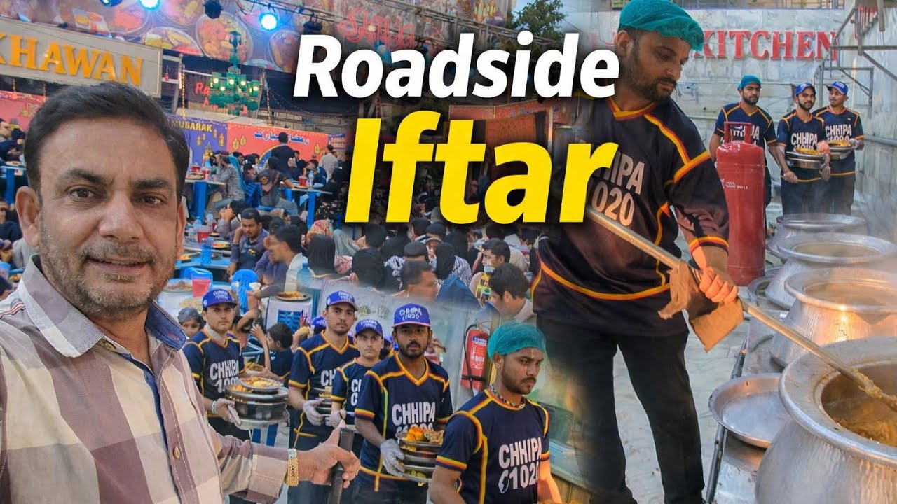 Karachi Biggest Roadside Iftar| Ramadan Special Vlog| Karachi Food Explorer @pakamazingplus 