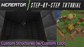 How to Add CUSTOM Structures to Minecraft! (W/Loot Tables!!) | Mcreator Tutorial | Surface & Buried