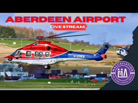[4K] Multi-Cam Aberdeen Airport Live 🔴 Helicopters heaven #helicopter
