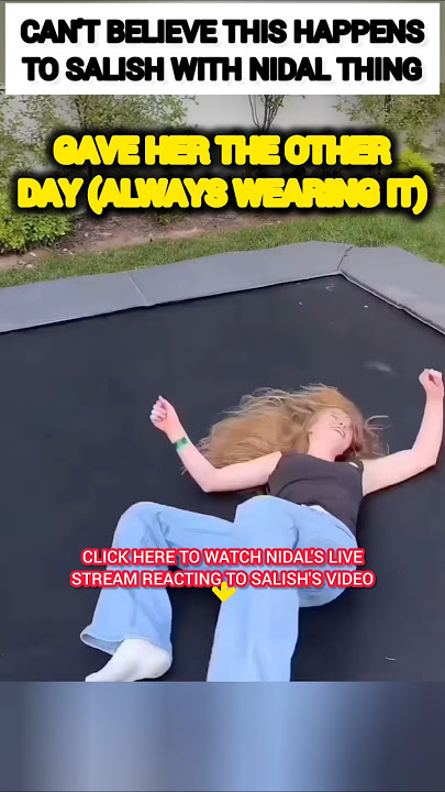 CAN'T BELIEVE this happens to Salish Matter with Nidal Wonder's thing?!😳🥺 #nalish #shorts #trending