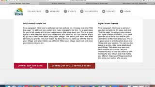 How to make an editable page with two columns without messing with any code