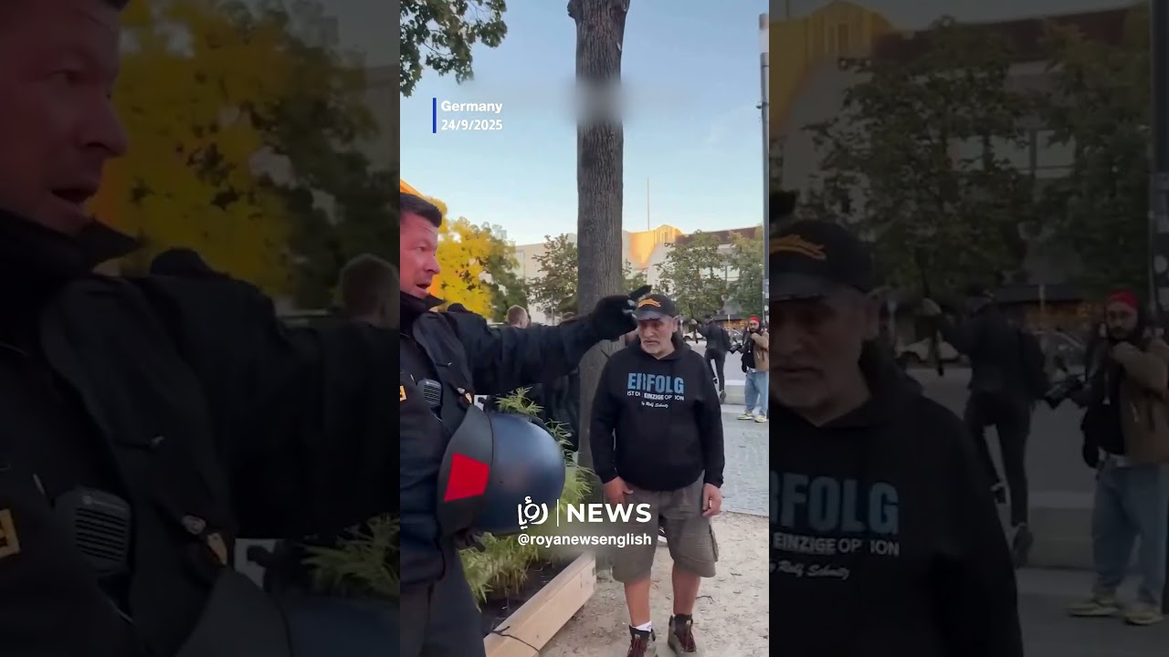 Berlin police brutally arrest woman for chanting in support of Gaza during Sumud Flotilla protest