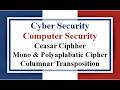 Lec:08 | Cryptography | Creaser - Mono - Polyalphabetic Cipher | Cyber Security | Bangla Tutorial