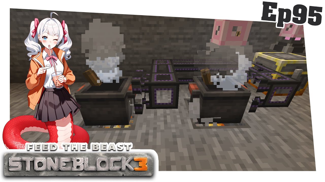 Minecraft Ita FTB Stoneblock 3 Ep95 - Glu Glu Glu Automatizziamo La Padella