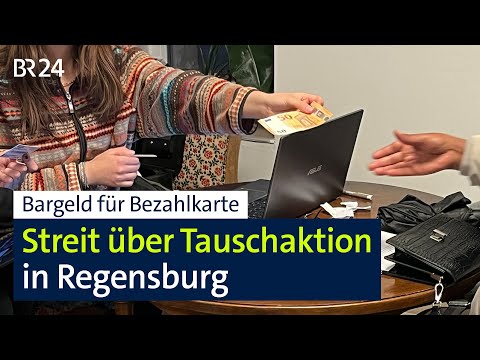 Bargeld für Bezahlkarte
