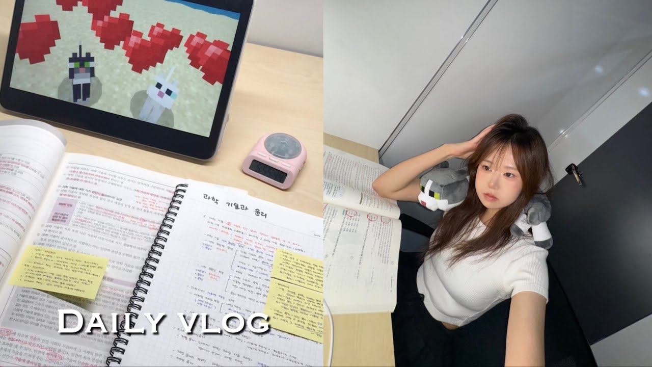 VLOG | 고등학생 일상 브이로그 • 학교 • 공부 • 테무깡 • daily vlog • 08년생