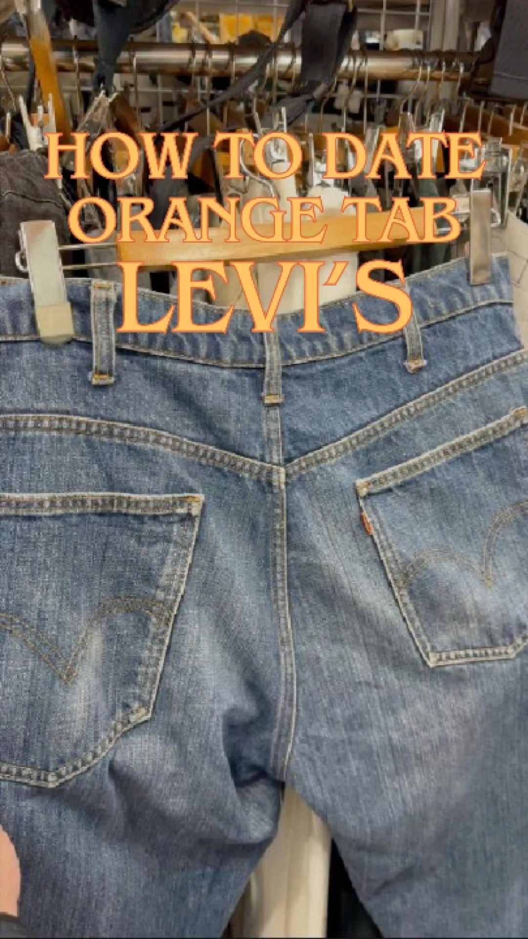 超簡単】Levi'sのオレンジタブの年代判別方法💡#古着 #ヴィンテージ
