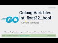 03. Golang variable - declare variable Khmer HKimhab