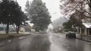 Así nevó en Esquel