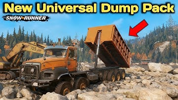 New Universal Dump Pack In SnowRunner Season 17 #snowrunner #offroad #truck 