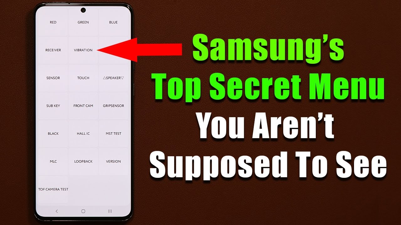  New TOP SECRET Hidden Menu on Samsung Galaxy Smartphones - (Note 20, Note 10, S20, S10, S9, etc)
