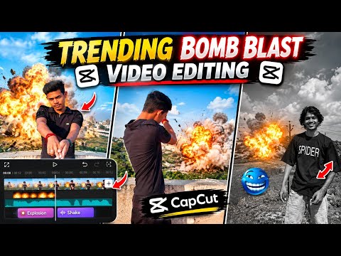 Trending Bomb Blast Effect Editing in CapCut | Realistic Explosion Video Editing | CapCut Tutorial