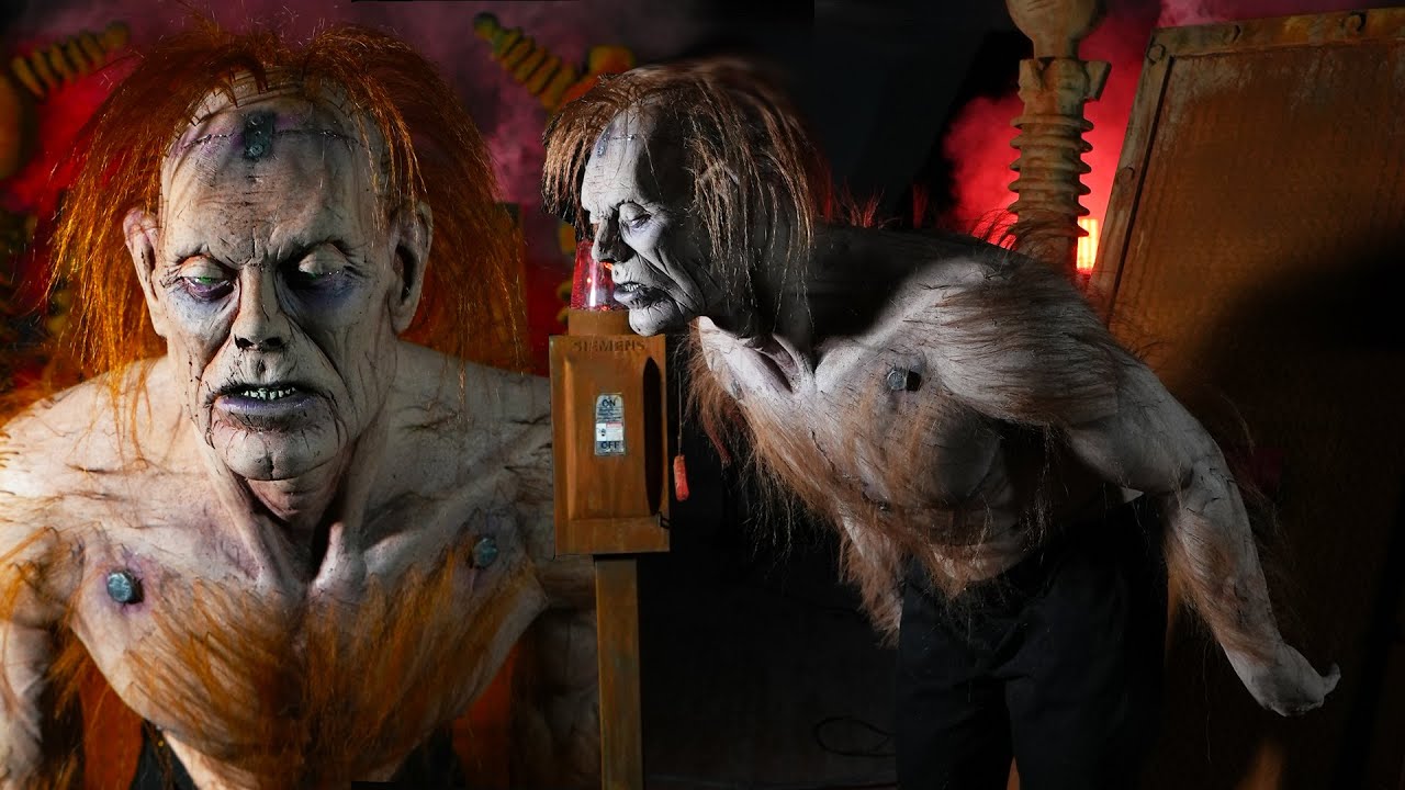 Frankenstein's Assault Animatronic Monster Haunt Prop by Distortions