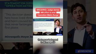 BREAKING: Judge denies MN effort to end ‘Operation Metro Surge’