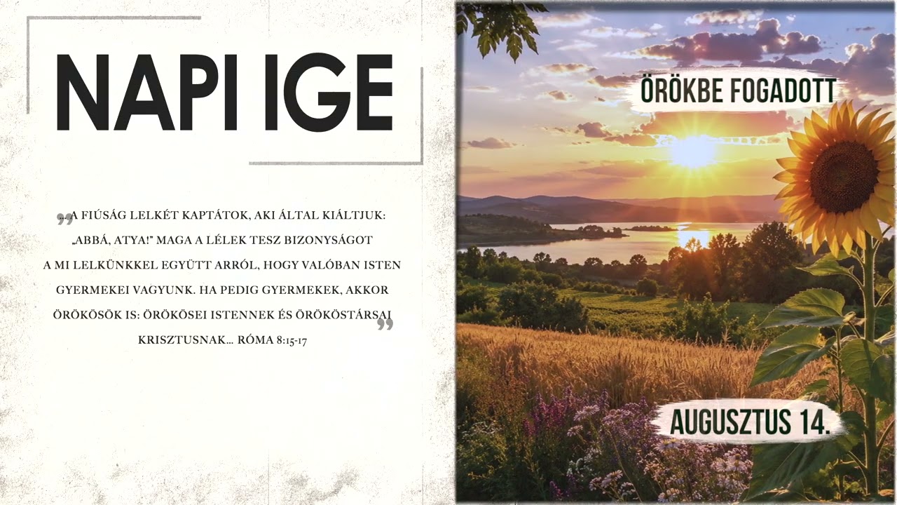 Napi IGE | Örökbe fogadott | 2026.08.14