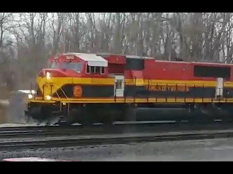 bnsf 5729 Live Kansas City Southern Unit Leads CSX Train Westfield New York