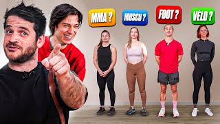 On devine leur sport en testant leur corps dans tous les sens !