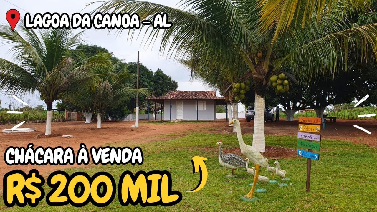 CHÁCARA À VENDA LAGOA DA CANOA-AL 