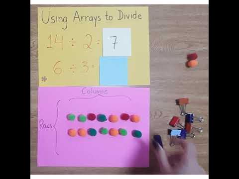 Using Arrays to divide (part 1) - YouTube