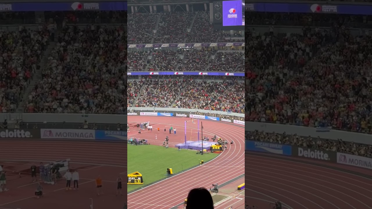 デュプランティスの世界記録6m30㎝の瞬間を生で見れました！！！！！！！！　