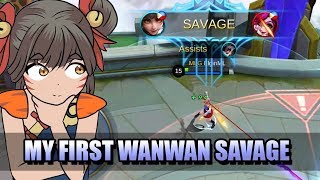 So i got a savage because of the recent update in wanwan. her ultimate
really helps achieving multiple kills it can change targets after each
kill...