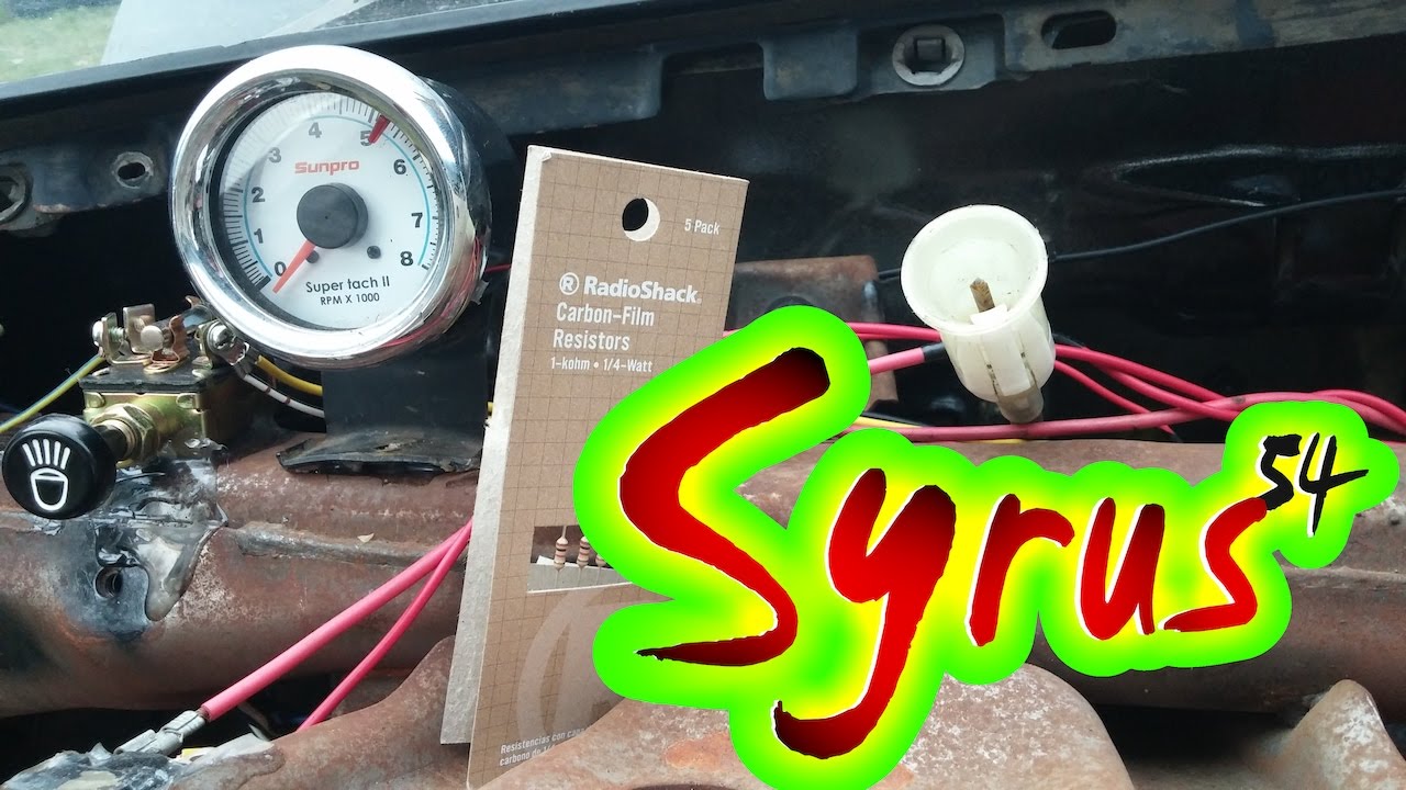 Red Wire of the Tach ---- Positive (+) of BatteryBlack Wire of the Tach -- ...