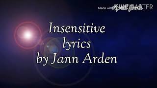 Video thumbnail of "INSENSITIVE (lyrics)"