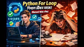 Python For Loop Explained in Bangla | Repeat কাজ 1 সেকেন্ডে করুন!