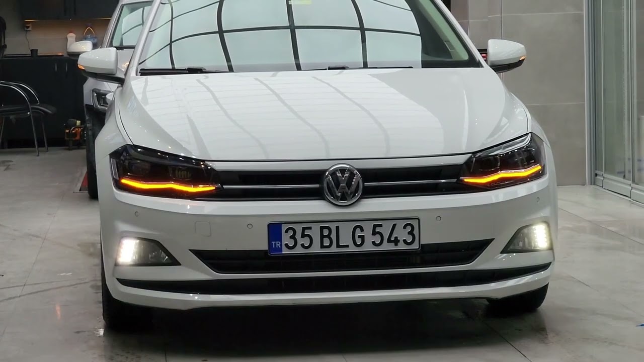 Volkswagen Polo // Animasyon Led Far, Sis Farlarını Beyaza Çevirme