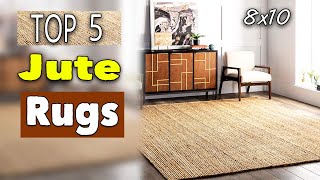Best Jute Rugs 8x10 for Living Rooms that Don't Shed