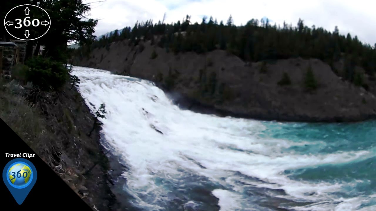 Walk Along the Bow Falls Right Inside the Town of Banff Travel Clips