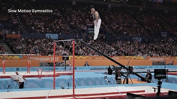 Slow Motion Mens Gymnastics Commonwealth Games Birmingham 2022 4K