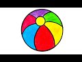 How to draw a ball  ball drawing step by step  easy ball drawing 