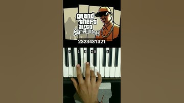 Thumbnail of GTA San Andreas Theme Song | Piano Tutorial | #pianolessons #pianotutorial #gtasanandreas #shorts