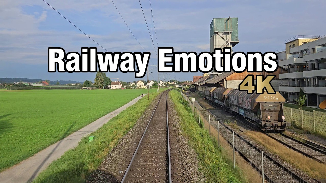 🚆 4K Cab ride with a detour on the ÖBB sleeper train (Nightjet St. Margrethen - Zürich, Switzerland)